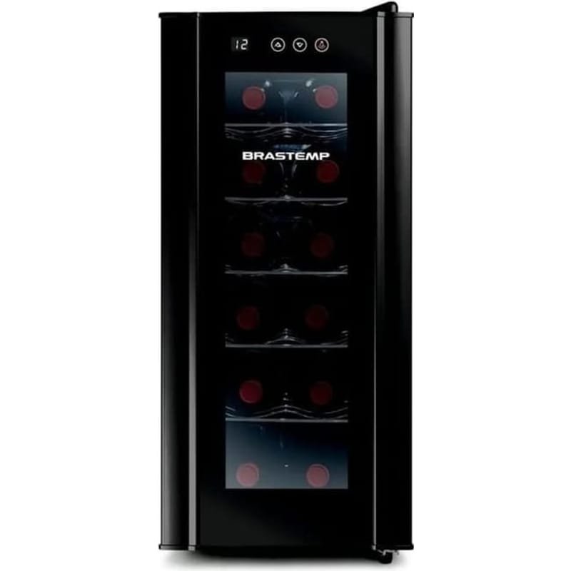 Adega De Vinhos Brastemp Para 12 Garrafas Com Painel Touch Bzc12be Preto