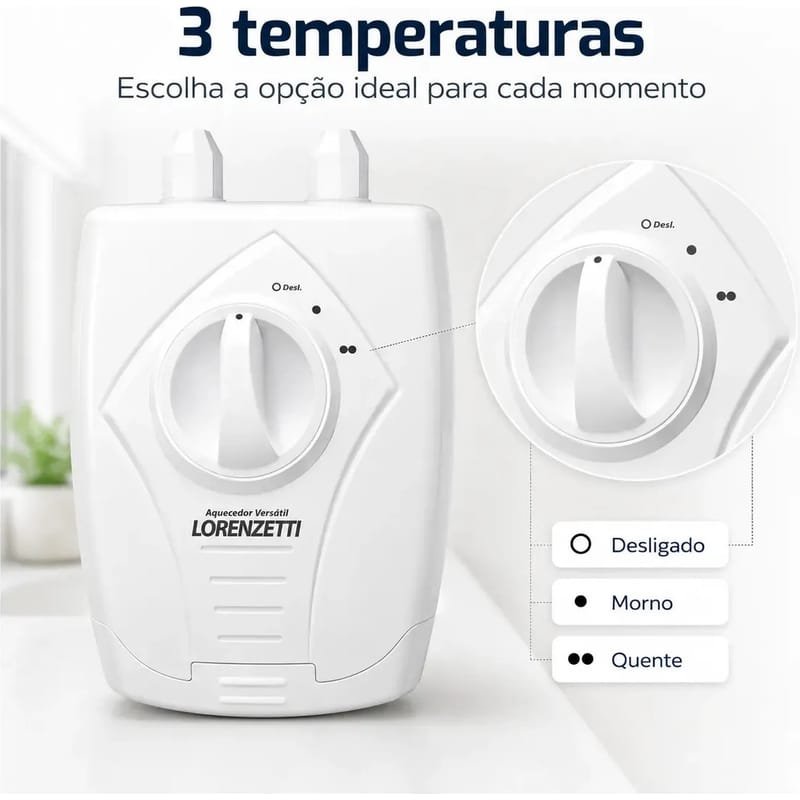 Aquecedor elétrico de água Lorenzetti Versátil — foto 2