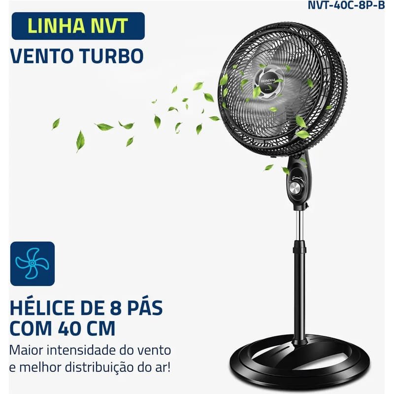 Ventilador de coluna Mondial Ventilador Coluna NVT-40C-BL — foto 2