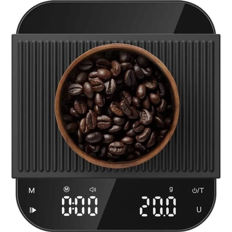 Balança de café com temporizador, 3 kg/0,1g, capacidade máxima de alta precisão,