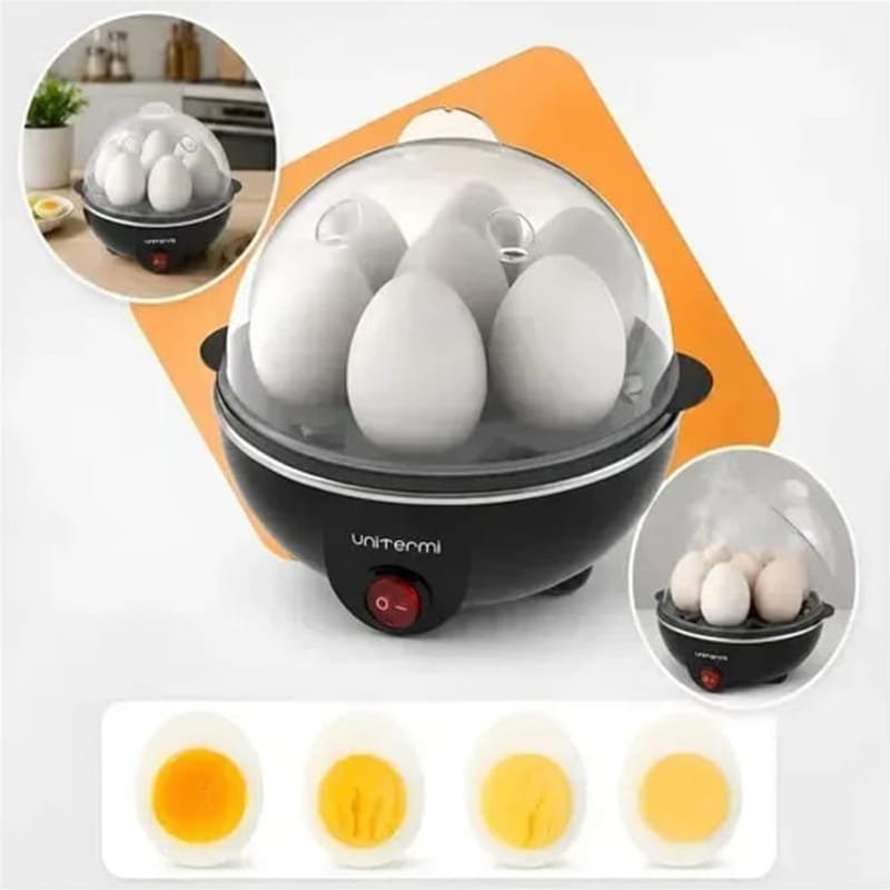 Cozedor De Ovos Elétrico Portátil Cozinha À Vapor cor Preto